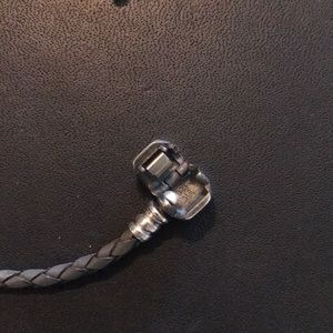 Pandora Jewelry - Pandora Gray Leather Bracelet Pandora Jewelry - Pandora Gray Leather Bracelet